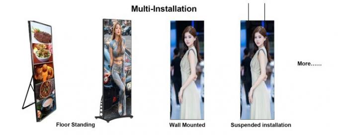 Poster LED gấp Đồ quảng cáo video kỹ thuật số di động Poster màn hình LED Poster màn hình 3