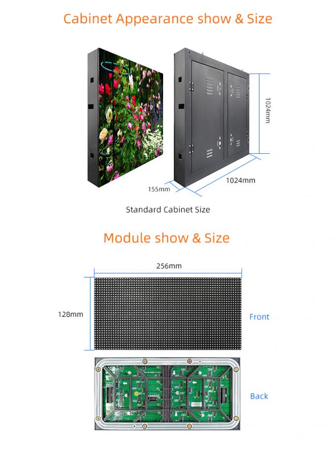 Màn hình LED ngoài trời SMD HD Full Color P4 P5 P6 P8 P10 LED Video Wall Screen 5