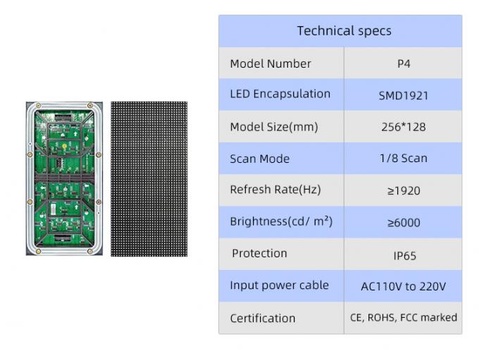 Màn hình LED ngoài trời SMD HD Full Color P4 P5 P6 P8 P10 LED Video Wall Screen 4