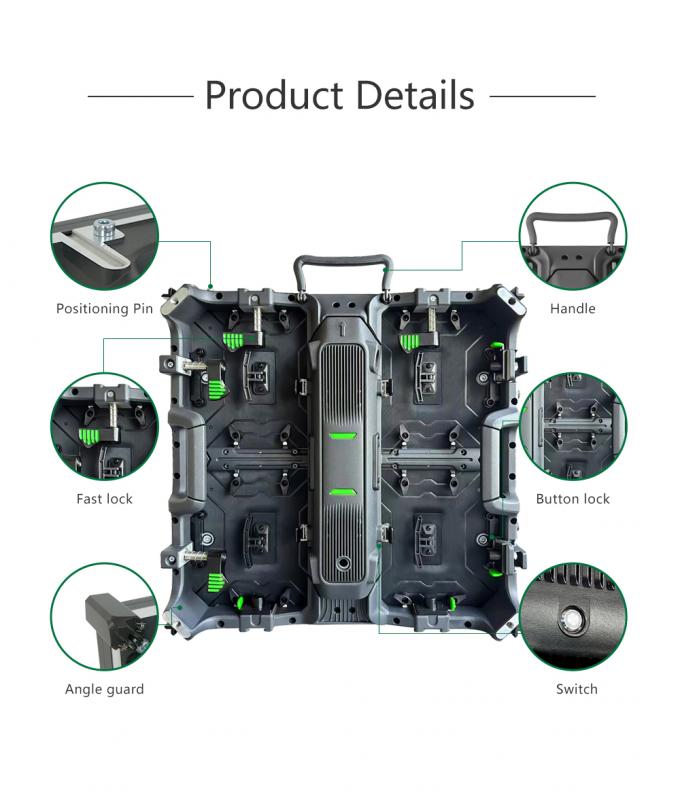 Màn hình LED cho thuê với màn hình tường video LED hiệu suất cao P2.5 P3 P4 P5 P6 Màn hình hiển thị LED ngoài trời trong nhà 3