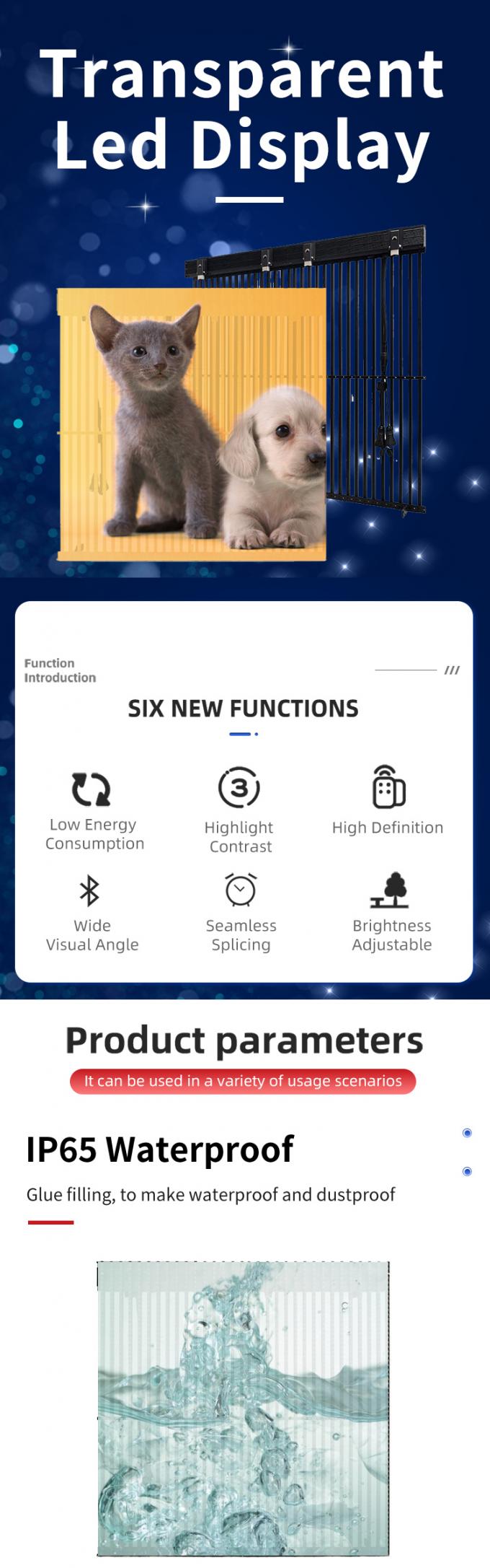 Màn hình LED trong suốt Màn hình kính trong suốt Màn hình cửa sổ LED Màn hình tường video trong suốt Bảng linh hoạt Màn hình LED sáng cao 0