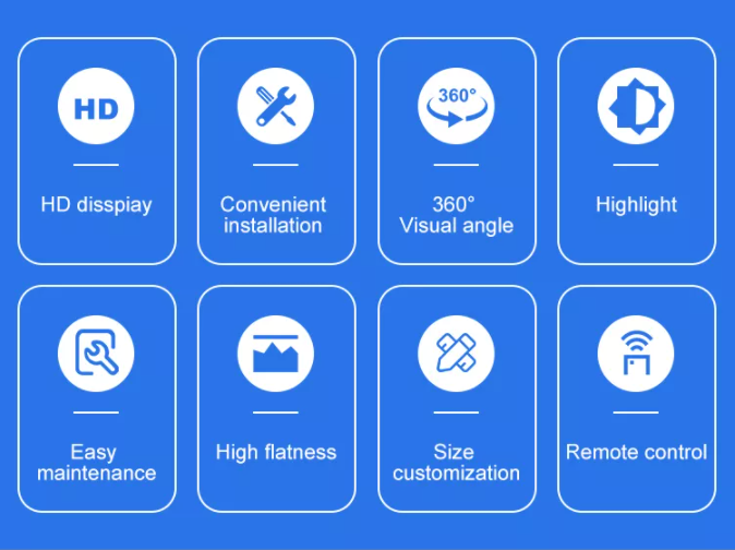 P2.5 P3 P3.91 P4.81 Màn hình hiển thị logo hình khối LED Màn hình hiển thị LED sáng tạo cho quảng cáo trong nhà và ngoài trời 2