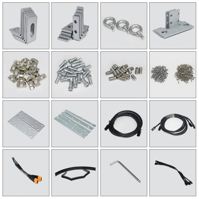 Màn hình LED trong suốt với khoảng cách điểm ảnh 3.91-7.82mm, độ trong suốt 75% cho khoảng cách xem 5-100m 1