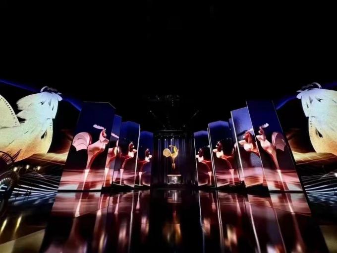 Tấm màn hình LED video trong nhà COB chống nước, bước điểm ảnh nhỏ P0.6 P0.7 P0.9 P1.25, siêu mỏng cho nhà thờ 2