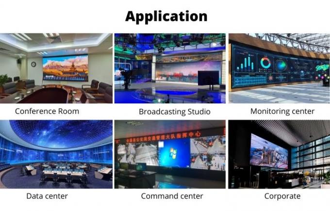 Tấm màn hình LED video trong nhà COB chống nước, bước điểm ảnh nhỏ P0.6 P0.7 P0.9 P1.25, siêu mỏng cho nhà thờ 8