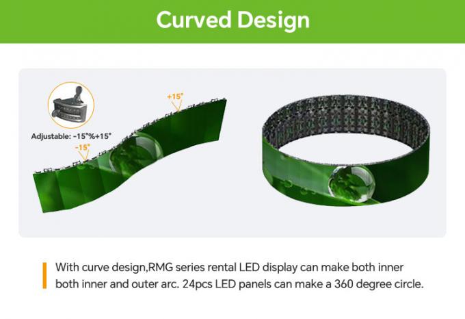 Màn hình cong trong nhà / ngoài trời LED linh hoạt Video Wall thuê màn hình LED cho triển lãm & hoạt động sân khấu-P2.976 P3.91 P4.81 4