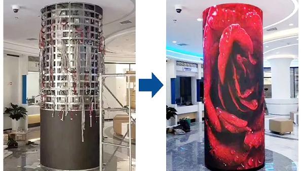 Thiết bị điều chỉnh màn hình mềm LED màn hình TV màn hình P3 nội thất linh hoạt LED bảng điều khiển màn hình Sexy Giá 3