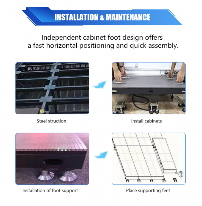 Màn hình sàn nhảy LED tương tác 3D P2.6 P2.97 P3.91 9