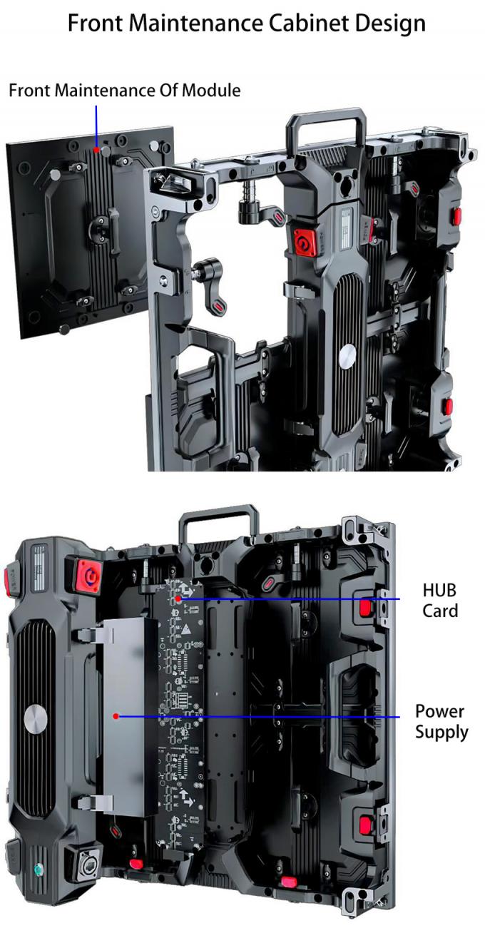 Màn hình LED trong nhà ngoài trời P1.56 P1.95 P2.6 P2.97 P3.91 cho Bảng hiển thị video hậu trường 3